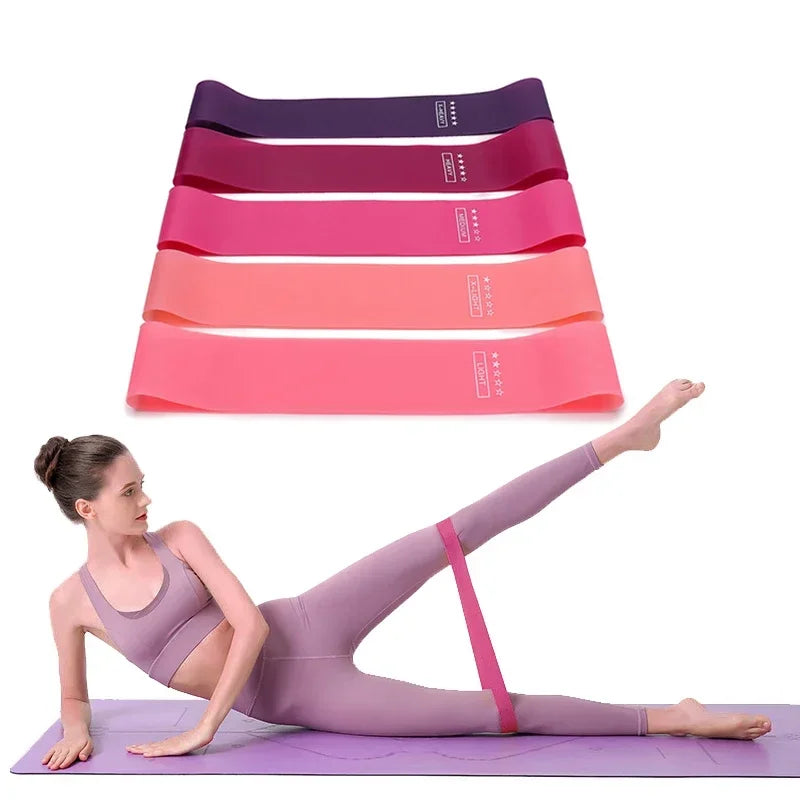 Portable Fitness Workout Equipment Rubber Resistance Bands