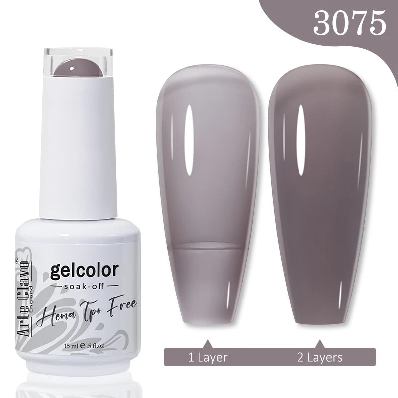 Red Brown Color Gel Nail Polish