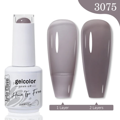 Red Brown Color Gel Nail Polish