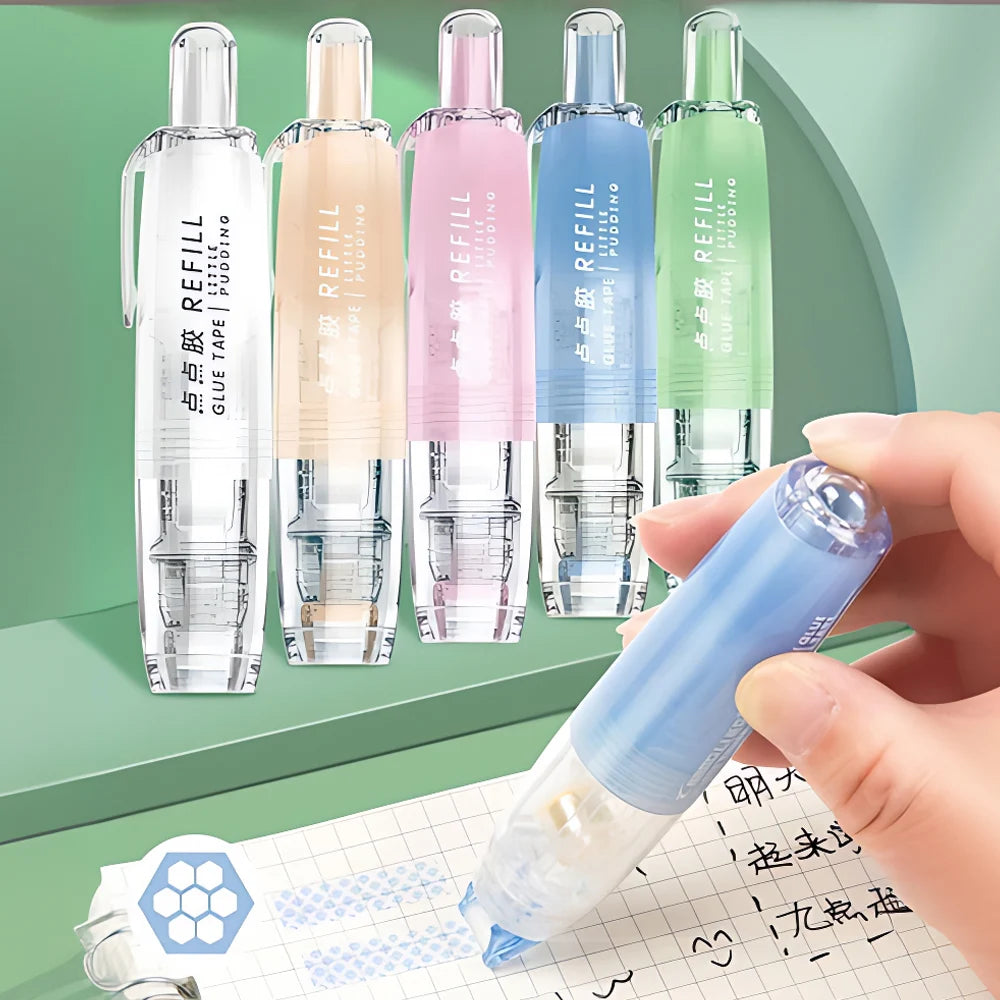 360° Rotatable Dots Glue Roller Double Sided Tape Pen
