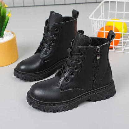 Soft Soled Leather Versatile Antiskid Boots