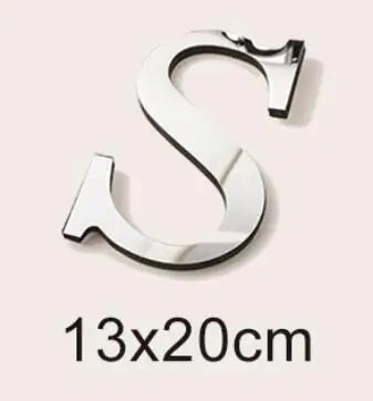20cm Big Size 3D English Letters Acrylic Mirror