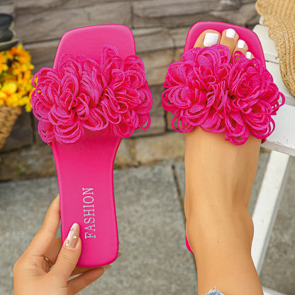 Flower Flat Slippers