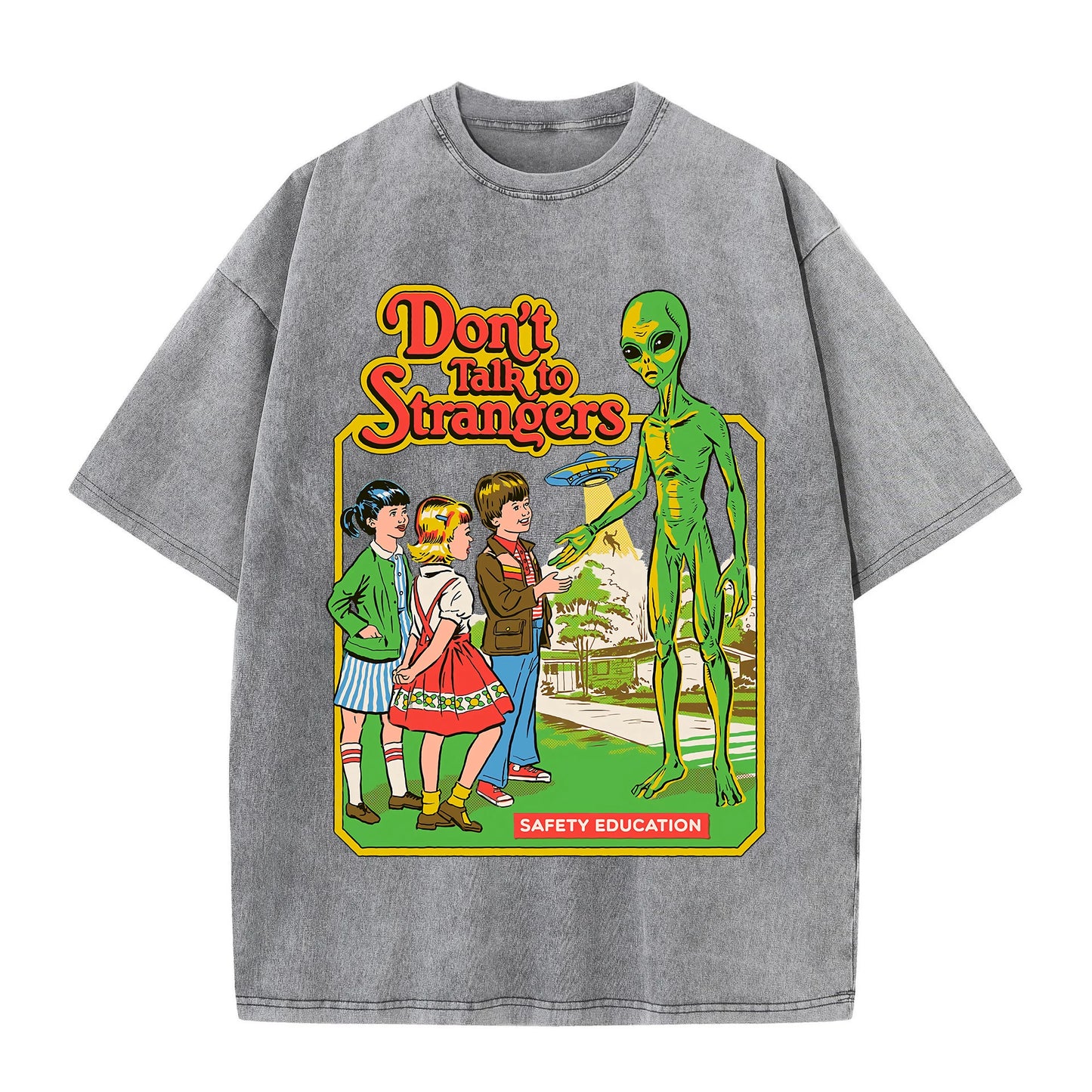 Cartoon Alien Cotton Short Sleeve T Shirts