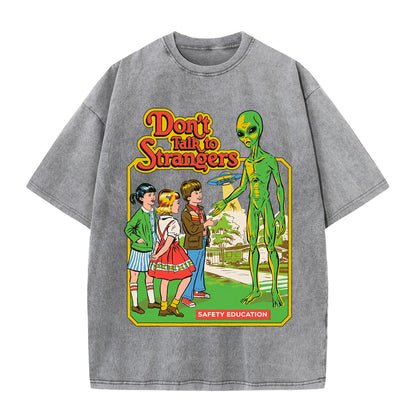 Cartoon Alien Cotton Short Sleeve T Shirts