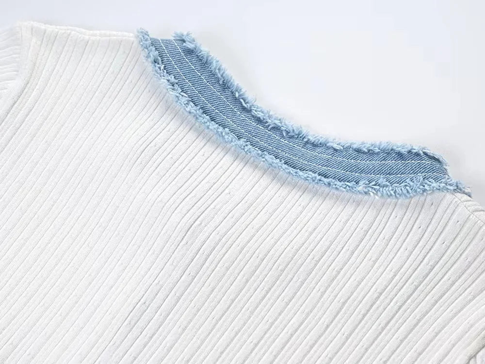 Maxi Dress Chic O-neck Short Sleeve Dress