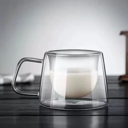 Double-Wall Heat-Resistant Glass Espresso Cup