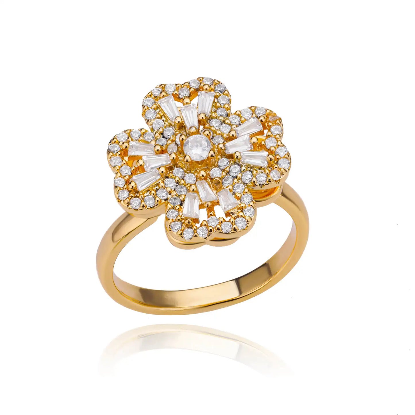 DANA Zircon Four Leaf Clover Rings