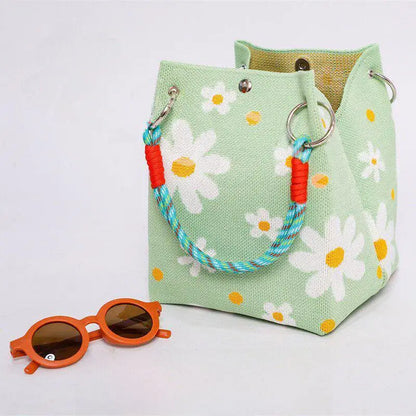 Versatile Cute Knitted Handbag With 3D Magnetic Snap Handbag Clutch Bag
