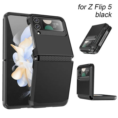 Z Flip 3/4/5 Case New Shock Proof Armor Phone Cover Protective Hinge Mobile Phone Protector