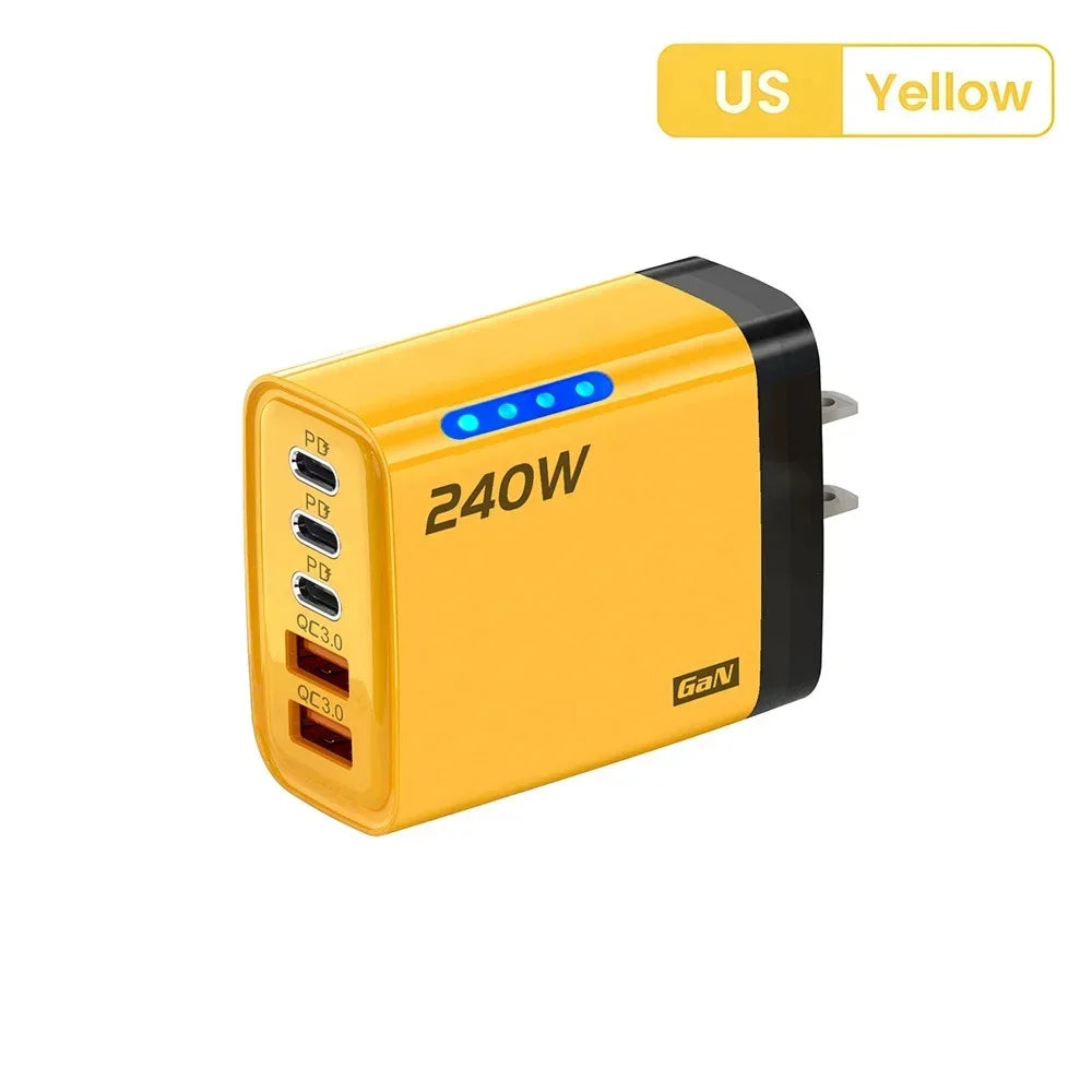 5 in 1 USB C GaN Desktop Charger Fast Charge