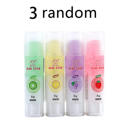 1-4Pcs Cute Colorful Solid Glue Sticks High Viscosity Glue for Paper