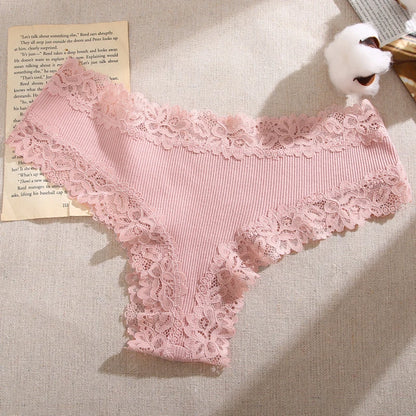 Perspective Lace Panties Sexy Low Rise Brazilian G-String Lingerie