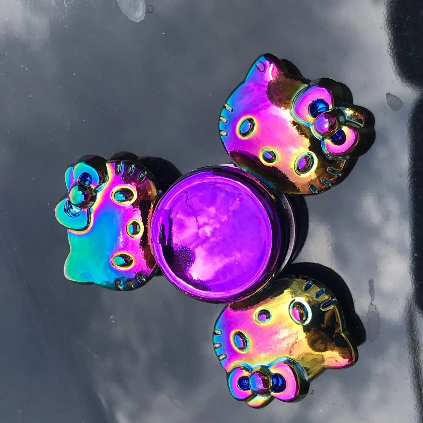 Rainbow Metal Spinner Finger Spinners Stress Anxiety Relief