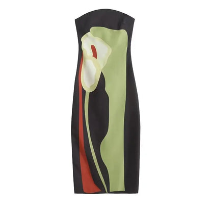 Sexy Strapless Backless Long Dress