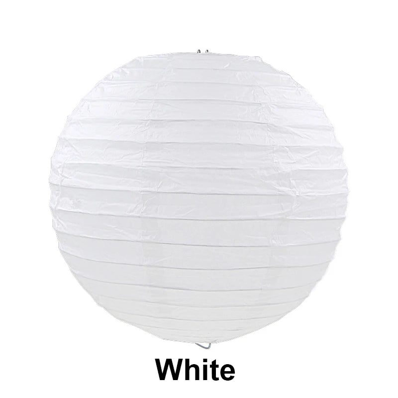 10/15/20/25/30cm Round Chinese Paper Lanterns Birthday Wedding Decor Gift