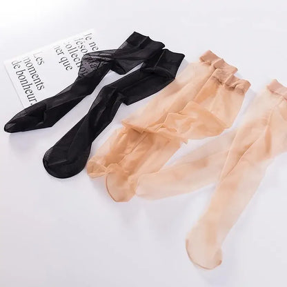 5pair=10pcs Ultra-thin Nylon Transparent Long Socks
