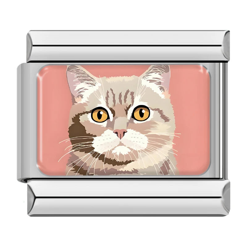 DANA Animals Cat Dog Stainless Steel Bracelet