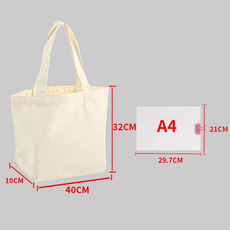 Large Capacity Canvas Shopping Bags