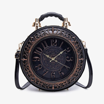 Retro Creative Clock niche Design Sense Crossbody Bag
