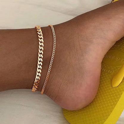 Double-Layer Anklets Waterproof Bracelet