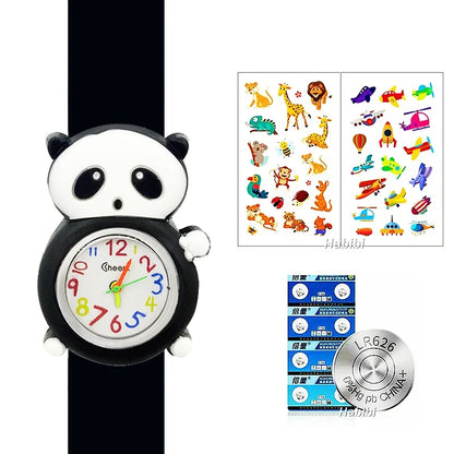 Slap Bracelet Clock Cartoon Kids Watches