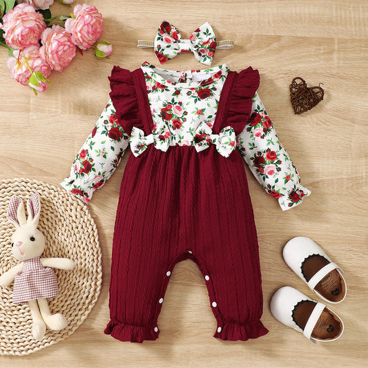 0-18 Months Newborn Baby Girl Romper Jumpsuit