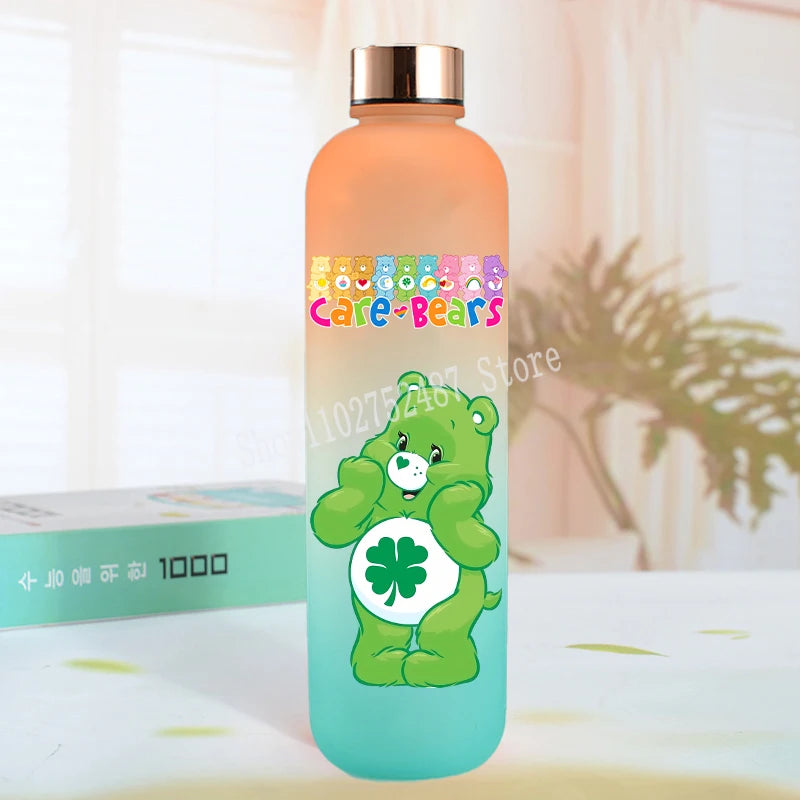 Cute Care Bears Water Bottle Outdoor Sports Kawaii Cup