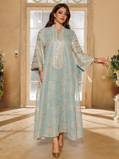 Red Islamic with Gold Detailing Ideal Abayas