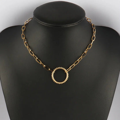 316L Stainless Steel Choker Heart Clavicle Chain Necklaces
