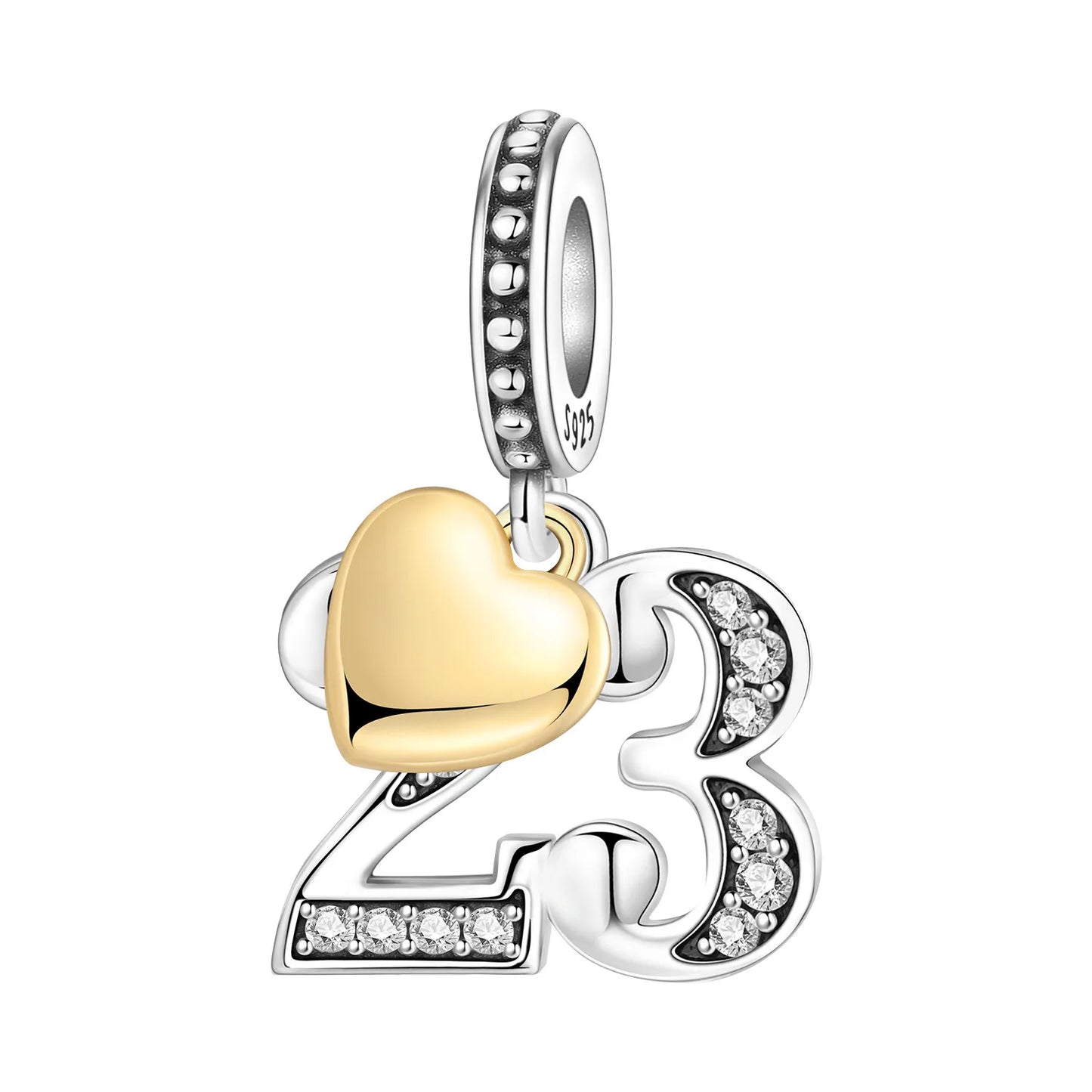 925 Sterling Silver Zircon Butterfly Letter Bracelet