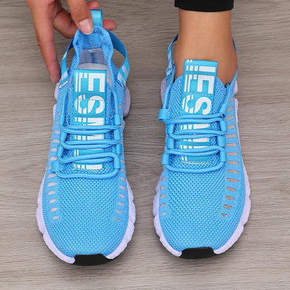 Mesh Lightweight Jogging Walking Flat Sneakers