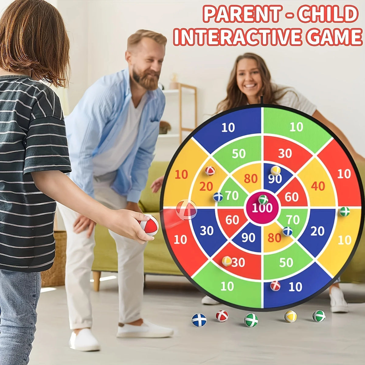 Sticky ball  large dart board Family interactive game sports toys