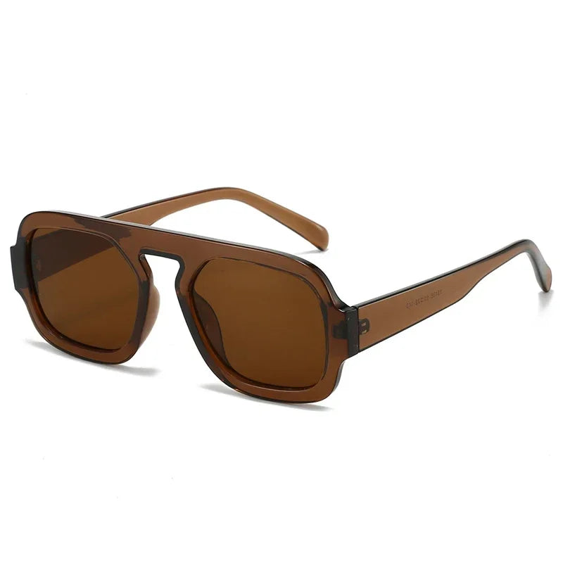 Retro Square Gradient UV400 Punk Sun Glasses