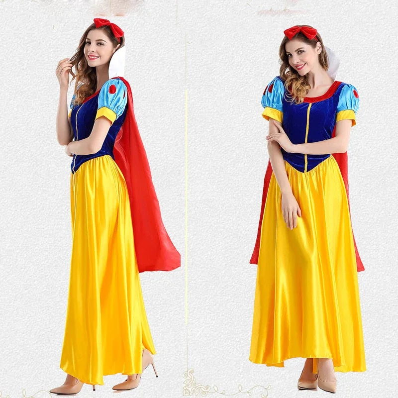 Cartoon Snow White Halloween Costume Coplay Dress
