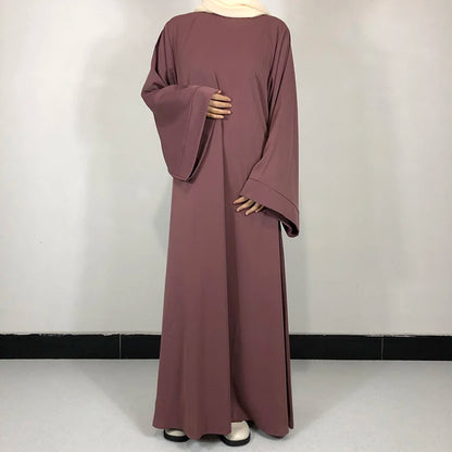 Abaya With Free Belt Muslim Dress
