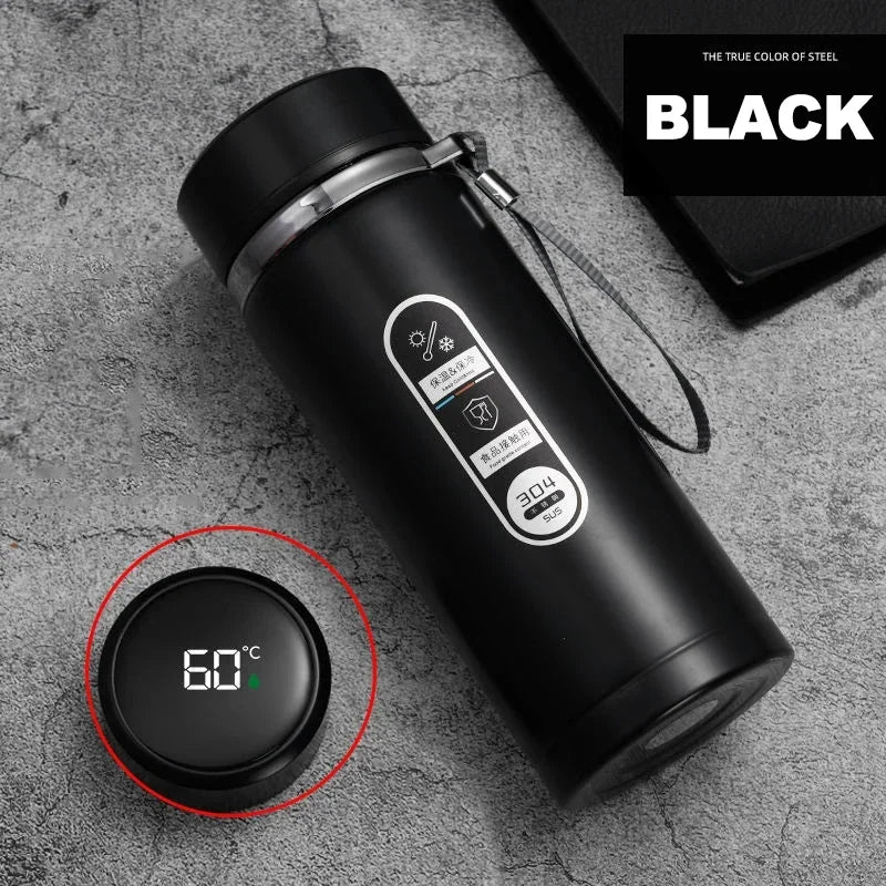 Thermos Stainless Steel Vacuum Bottle with LED Temperature Display