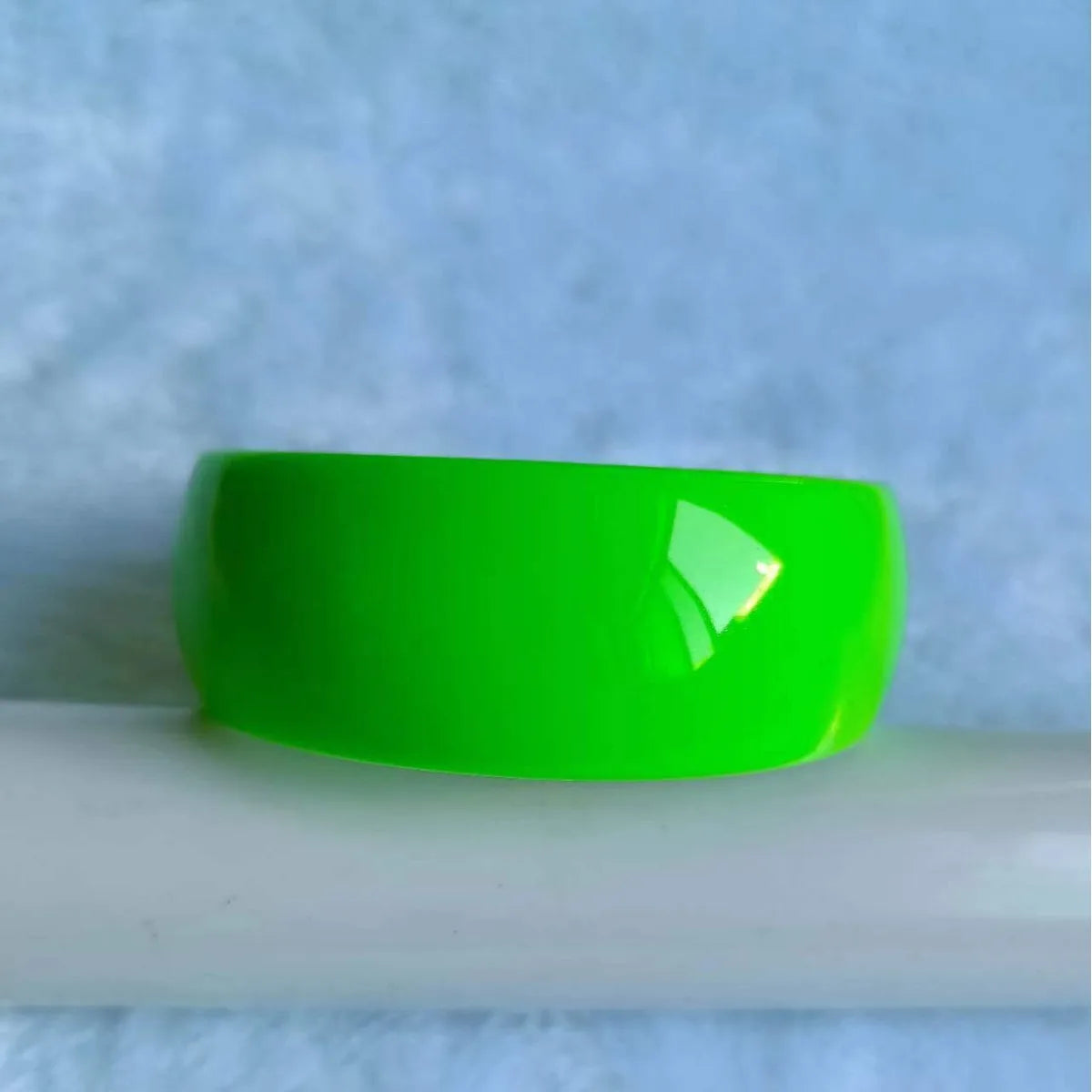 Colorful Candy Acrylic Wide Face Bangle Bright and Exaggerated Resin Bracelet