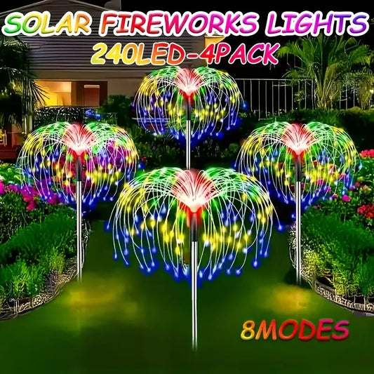6Pack Outdoor Solar Garden Lights LED Garden Lights 8 Lighting