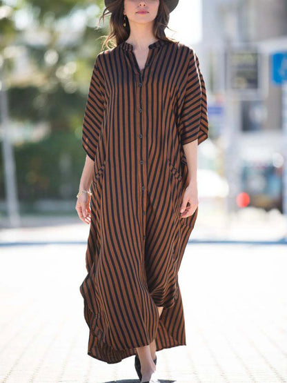 Bohemian Print Beach Cover-Up Kaftan Robe