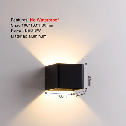 IP65 LED Wall Lamp Outdoor Sconce Balcony Porch Light