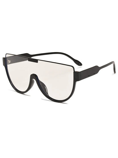 Vintage Semi-round Monoblock  Sunglasses