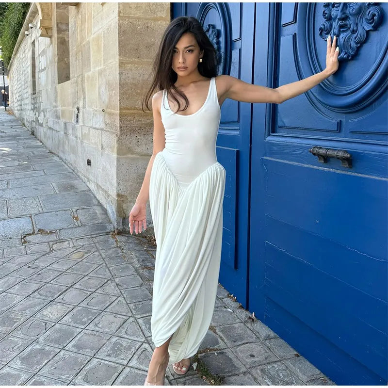 Shawl Maxi Short Sleeve Slim Fit Dress