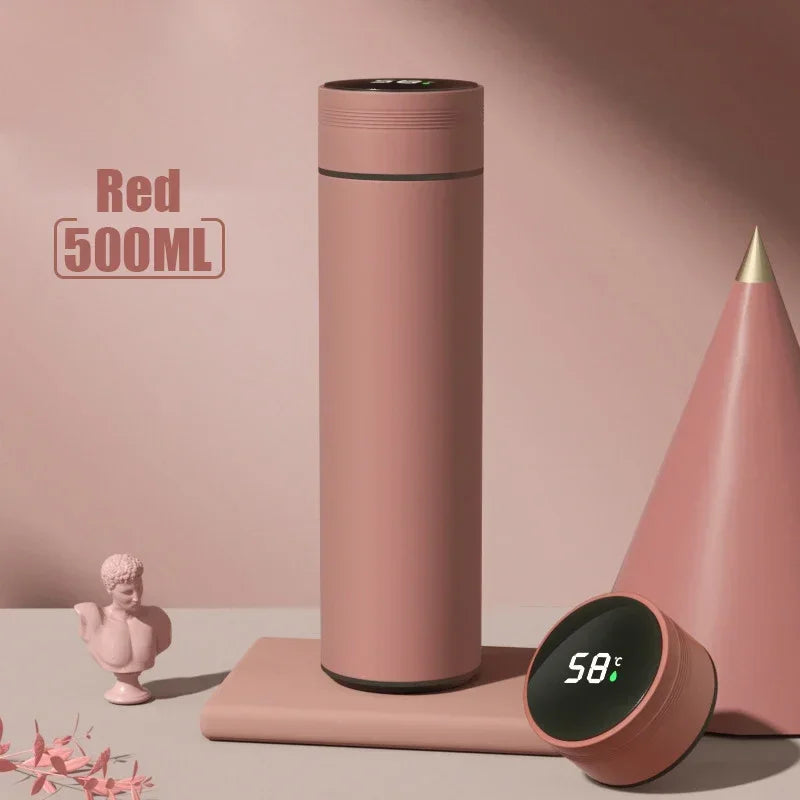 500ML Temperature Display Thermos Cup Stainless Steel Bottle