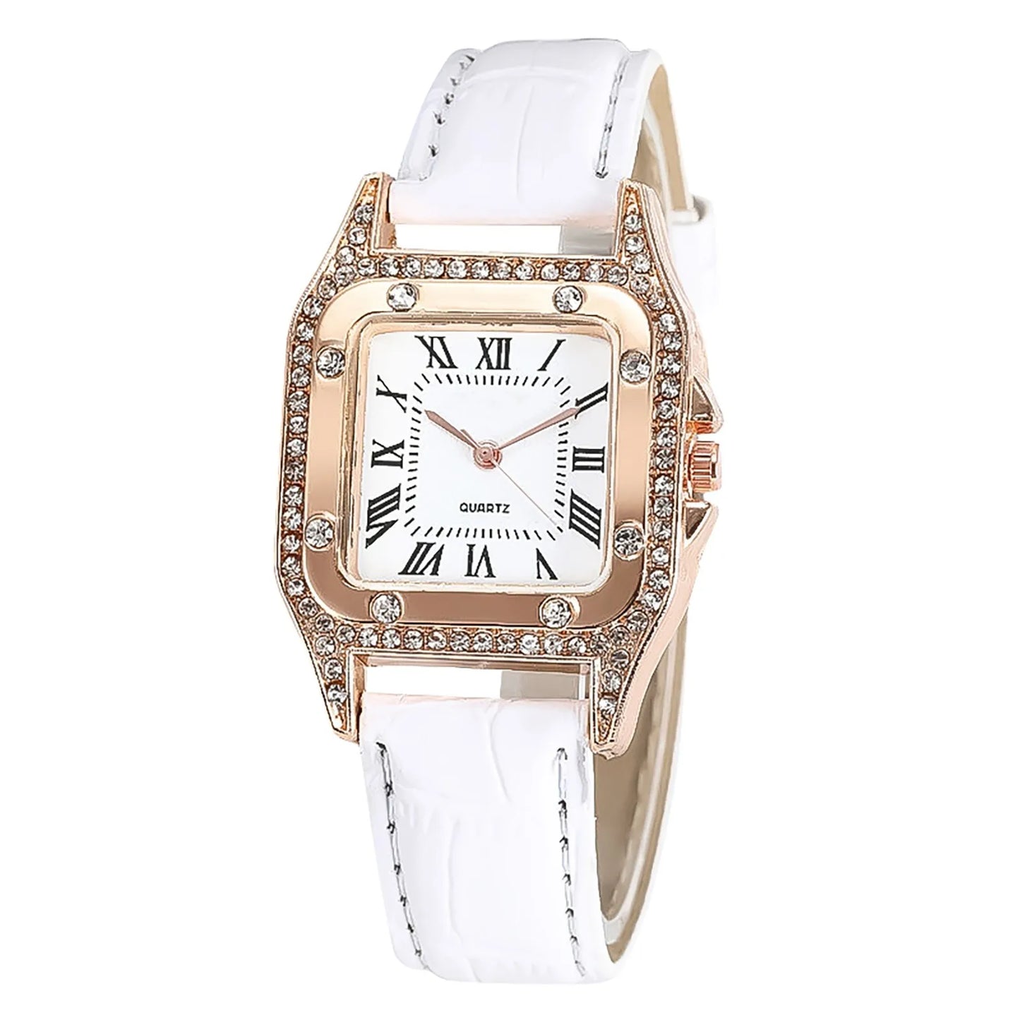 Elegant Leather Strap Watch Casual Quartz Wristwatch