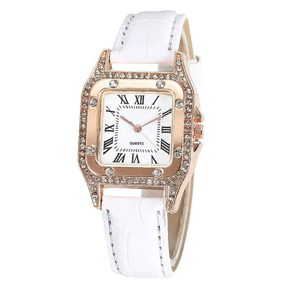 Elegant Leather Strap Watch Casual Quartz Wristwatch
