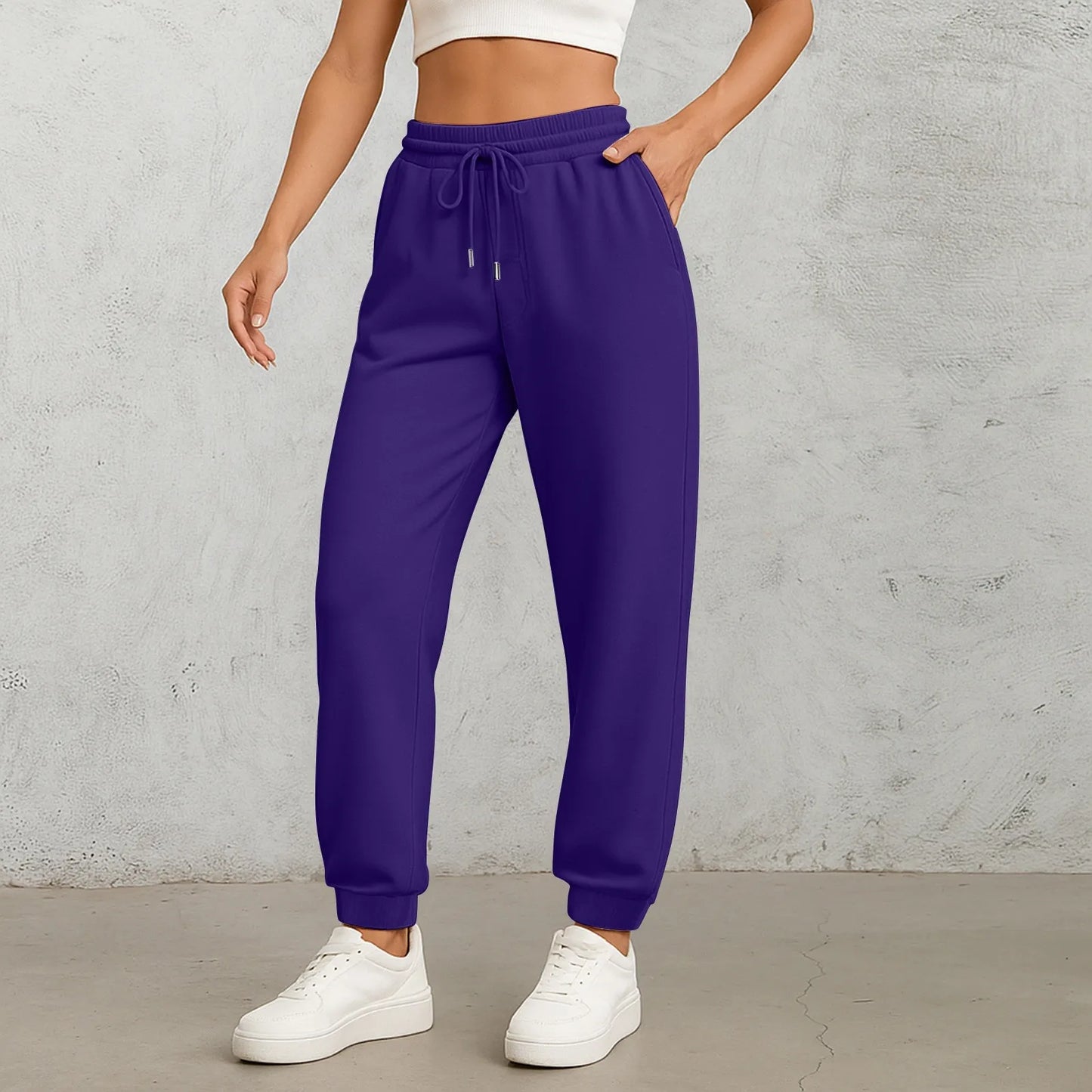 Straight Leg Elastic Waist Pants