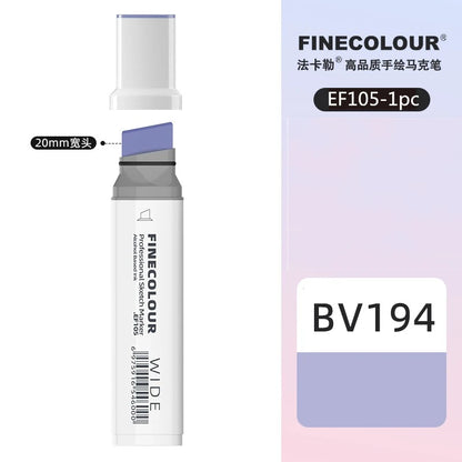 Finecolour 20mm Wide Markers Alcohol Line Sketching Art Markers Pen