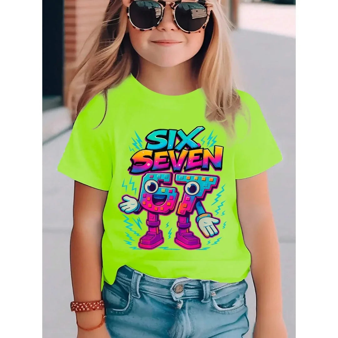 3D Printed Cute Short Sleeved Shirt