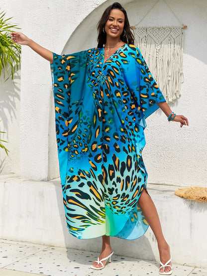 Stylish Caftans Plus Size Beach Cover Up Swimsuit Dresses